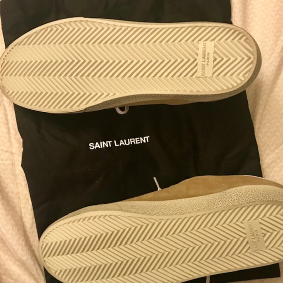 Saint Laurent Sl/06 Court Classic Suede TAN 43/10 - Picture 8 of 8